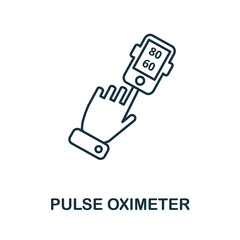 Pulse Oximeter icon. Simple element from digital health collection. Creative Pulse Oximeter icon for web design, templates, infographics and more