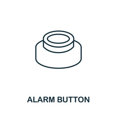 Alarm Button icon. Simple element from digital health collection. Creative Alarm Button icon for web design, templates, infographics and more