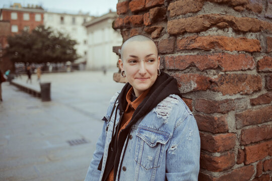 Alternative girl in the city