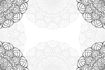 Ramadan kareem background with mandala ornament