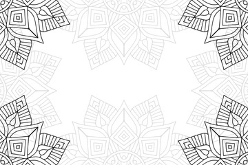 Ramadan kareem background with mandala ornament