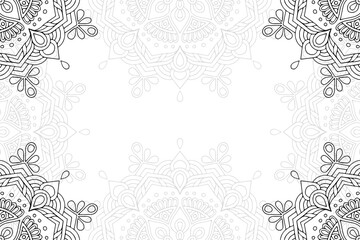 Ramadan kareem background with mandala ornament