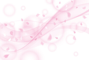 春をイメージした桜の神秘的な背景素材