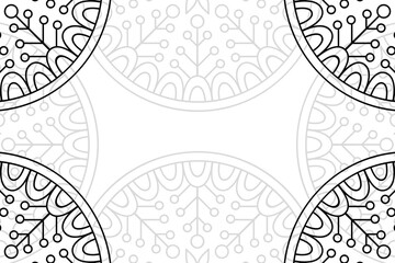 Ramadan kareem background with mandala ornament