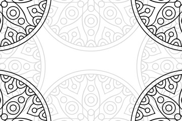 Ramadan kareem background with mandala ornament