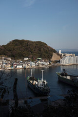 Fototapeta na wymiar 浦賀の港から望む東京湾