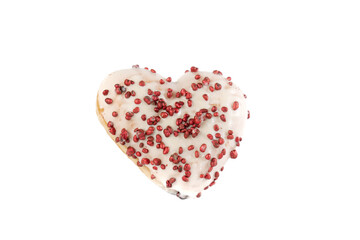 HEART-SHAPED BUN IDEAL FOR VALENTINE'S BREAKFAST.