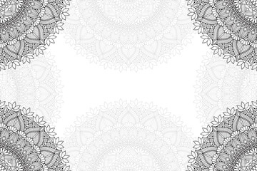 simple mandala on a white background