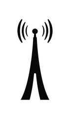 antenna icon on white background	