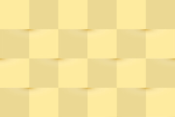 Chess board. Abstract yellow background. Template with geometric shapes for presentation, with empty space for text