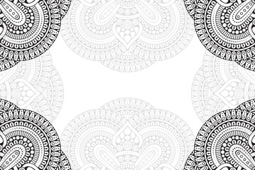 Ramadan kareem background with mandala ornament