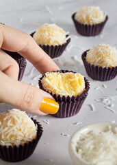 Brigadeiro de Milho com Coco