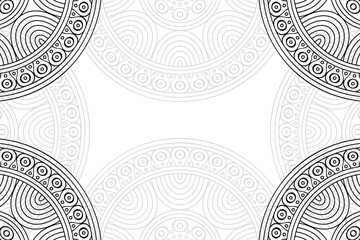 Ramadan kareem background with mandala ornament