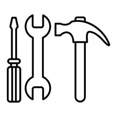 Vector Tools Outline Icon Design