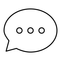Vector Comments Outline Icon Design