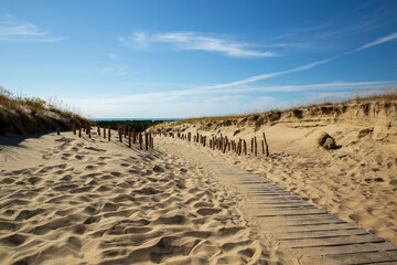 Fototapeta na wymiar Sand dunes, trail