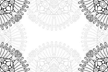 Ramadan kareem background with mandala ornament