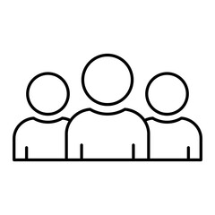 Vector Team Outline Icon Design