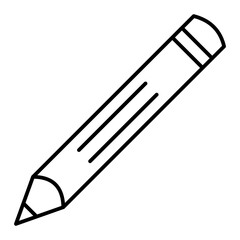 Vector Pencil Outline Icon Design