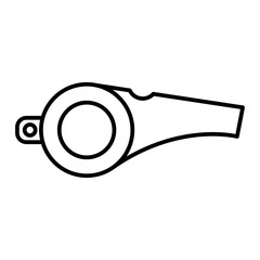 Vector Whistle Outline Icon Design