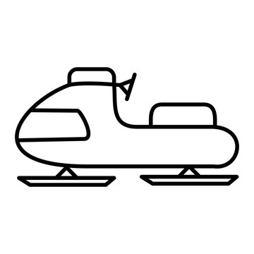 Vector Aerosani Outline Icon Design