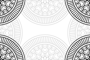 Ramadan kareem background with mandala ornament