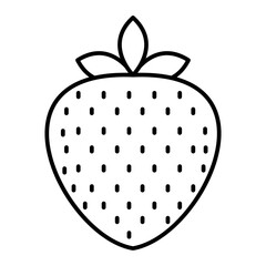 Vector Strawberry Outline Icon Design
