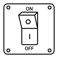 Vector Switch Outline Icon Design