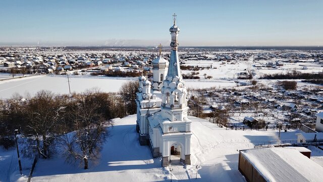 A bird's-eye view of the temple.