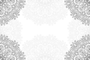 Ramadan kareem background with mandala ornament