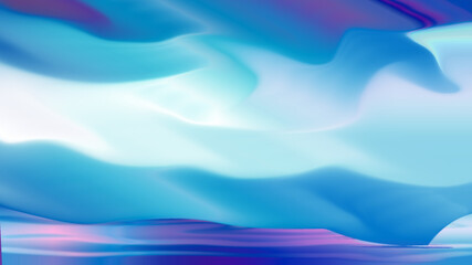 Abstract blue waves