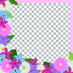flower frame template
