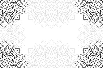 Fototapeta premium Ramadan kareem background with mandala ornament