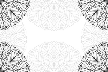 Ramadan kareem background with mandala ornament