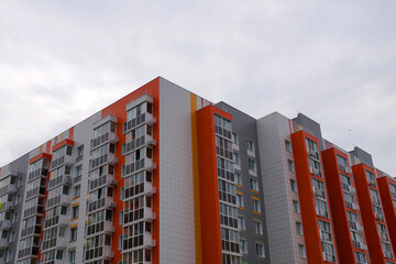 Fototapeta premium modern facade of a residential high-rise building