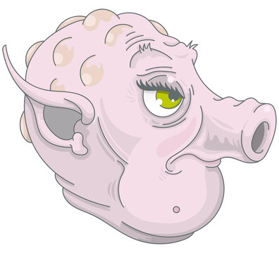 Cochon ou monstre pustuleux