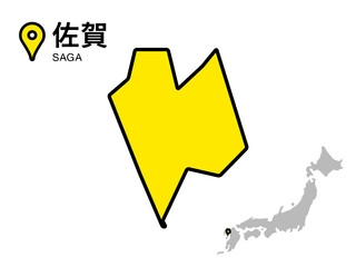鹿児島県の地図 イラスト素材 Wall Mural Wallpaper Murals And4me