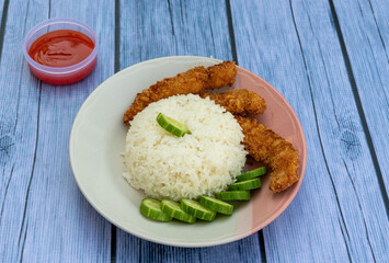 Thai Food - Fried Pork and Chicken 