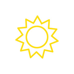 Sun Icon Vector Design Template Illustration