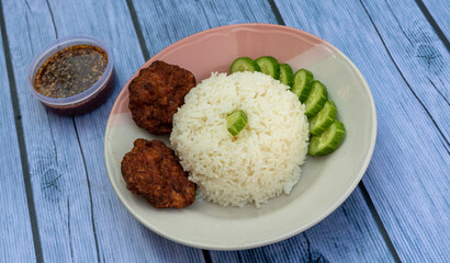 Thai Food - Fried Pork and Chicken 