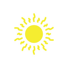 Sun Icon Vector Design Template Illustration