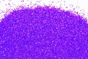 purple kinetic sand on white table, sand therapy