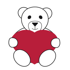 teddy bear wit heart