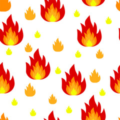 vector pattern with flame. flat fire image