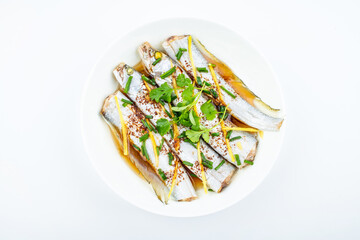 Chinese home cooking steamed octopus