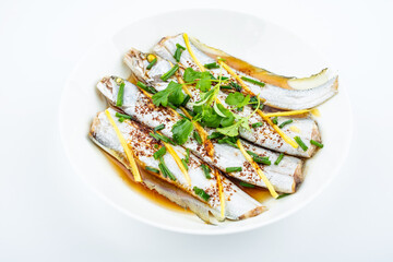 Chinese home cooking steamed octopus