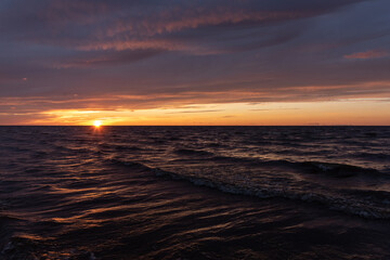 Sea sunset
