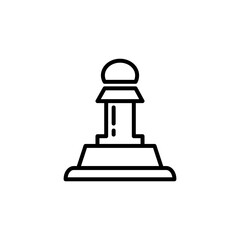 Rubber Stamp Icon Design Vector Template