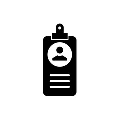 Name Tag Icon Design Vector Template