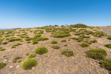 mountainous landscape in Sierra Nevada in southern Spain
